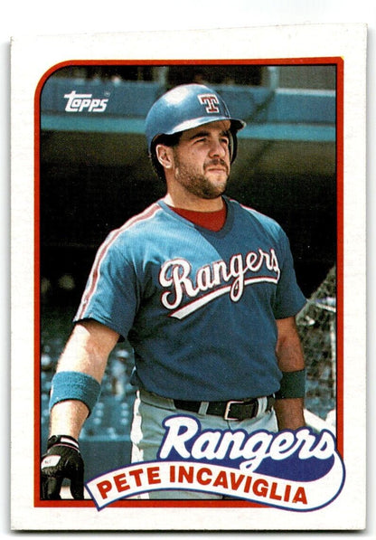 1989 Topps Pete Incaviglia Texas Rangers #706