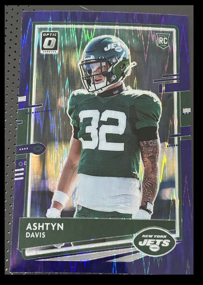 2020 Donruss Optic Preview blue Ashtyn Davis New York Jets #145 Parallel