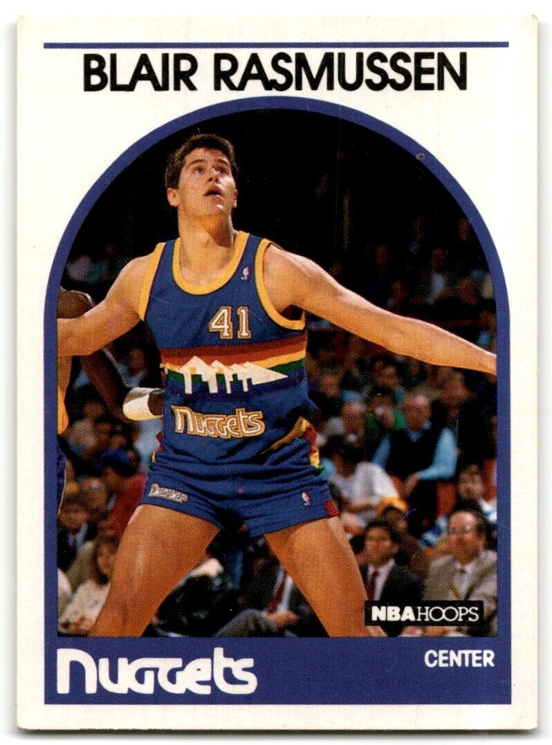 1989-90 Hoops Blair Rasmussen Denver Nuggets #261