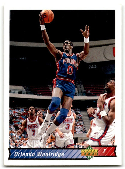 1992-93 Upper Deck Orlando Woolridge Detroit Pistons #290