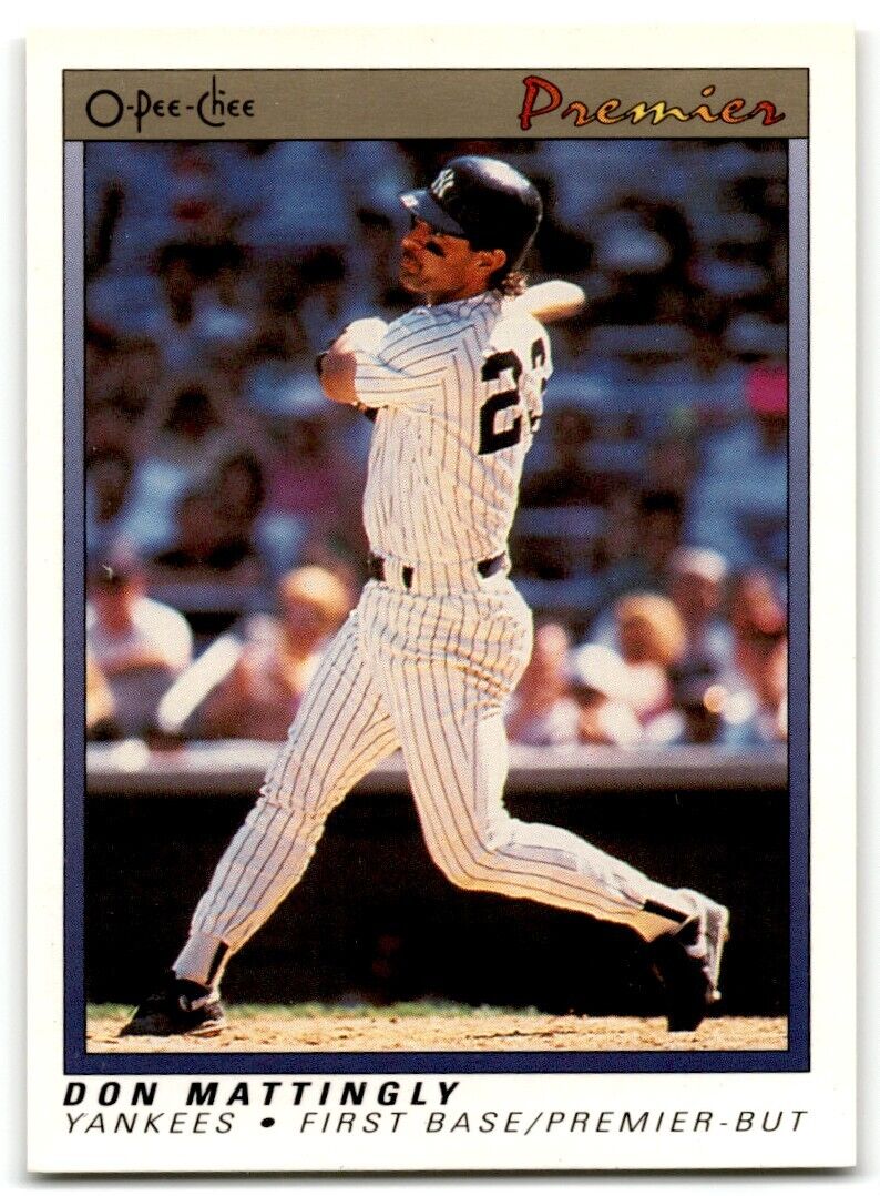 1991 O-Pee-Chee Premier Don Mattingly New York Yankees #77