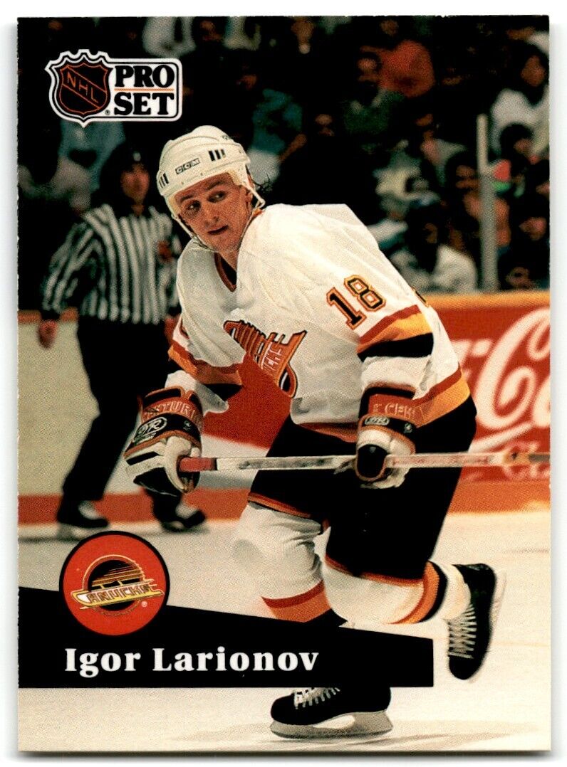 1991-92 Pro Set Igor Larionov Vancouver Canucks #246