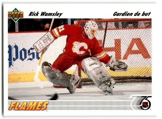 1991-92 Upper Deck Rick Wamsley Calgary Flames #130