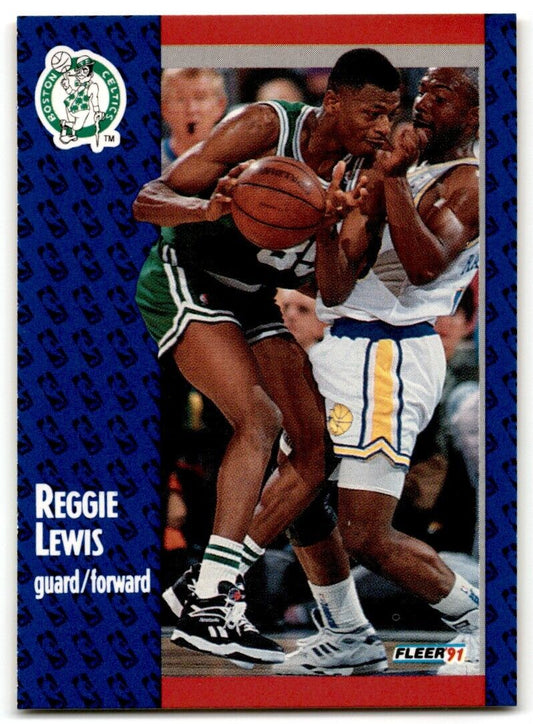 1991-92 Fleer Reggie Lewis Boston Celtics #12