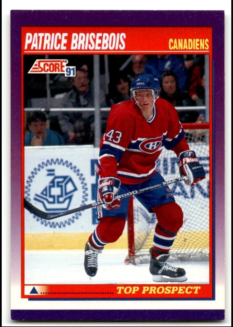 1991-92 Score American Patrice Brisebois Montreal Canadiens #382