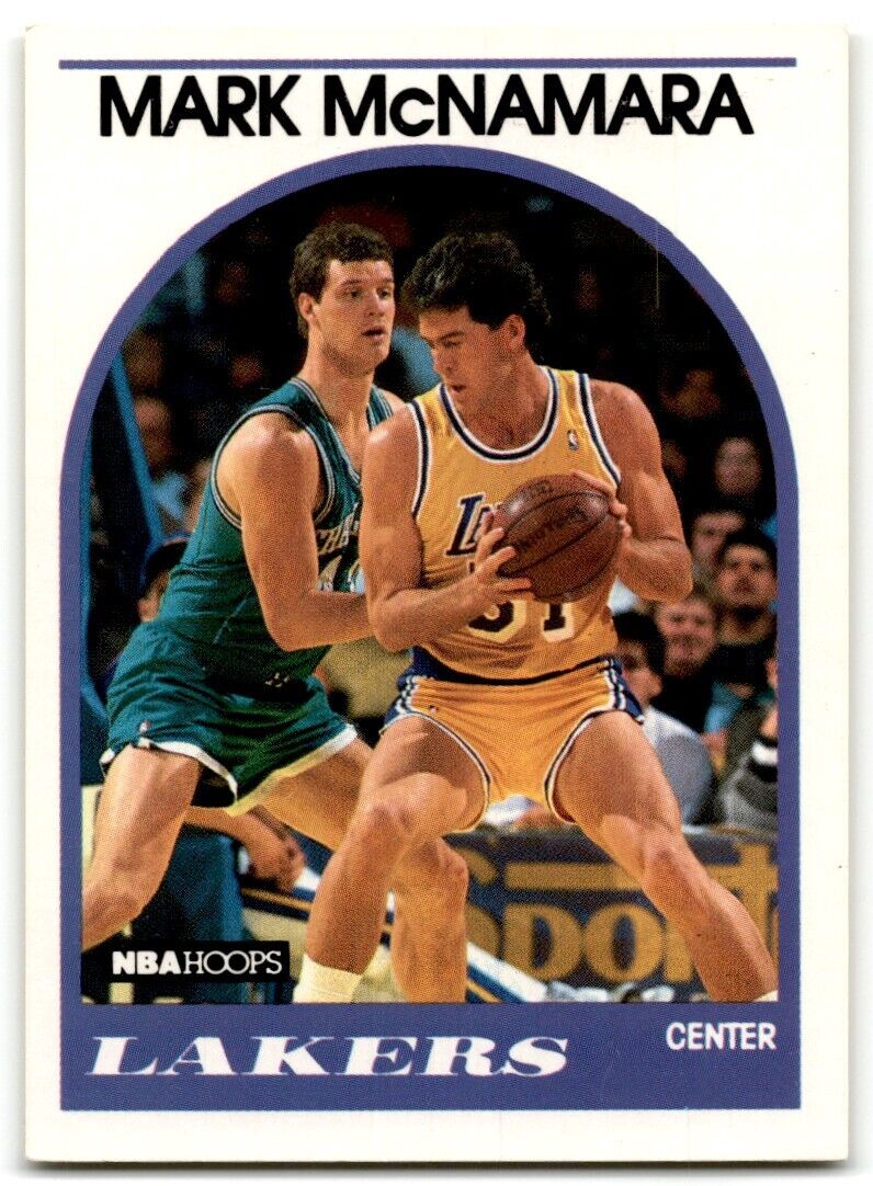 1989-90 Hoops Mark McNamara Los Angeles Lakers #289