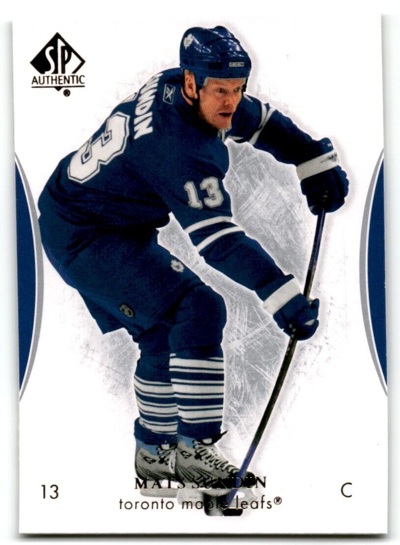 2008-09 SP Authentic Mats Sundin Vancouver Canucks #20