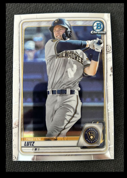 2020 Bowman Chrome Prospects Tristen Lutz Milwaukee Brewers #BCP-81