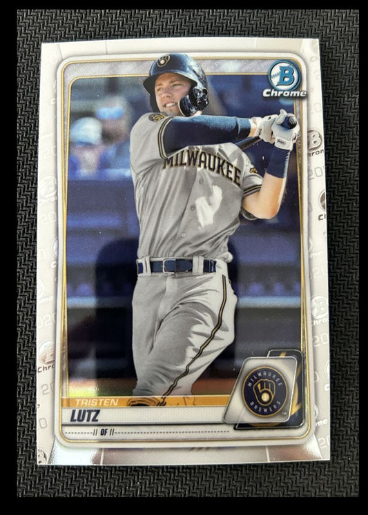 2020 Bowman Chrome Prospects Tristen Lutz Milwaukee Brewers #BCP-81