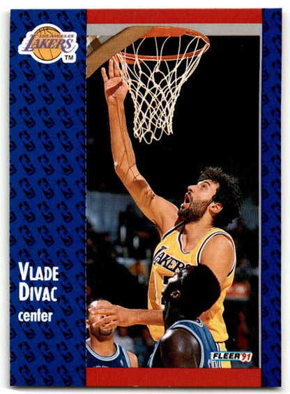 1991-92 Fleer Vlade Divac Los Angeles Lakers #97