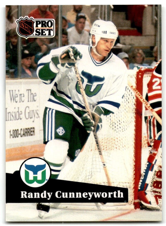 1991-92 Pro Set Randy Cunneyworth Hartford Whalers #392