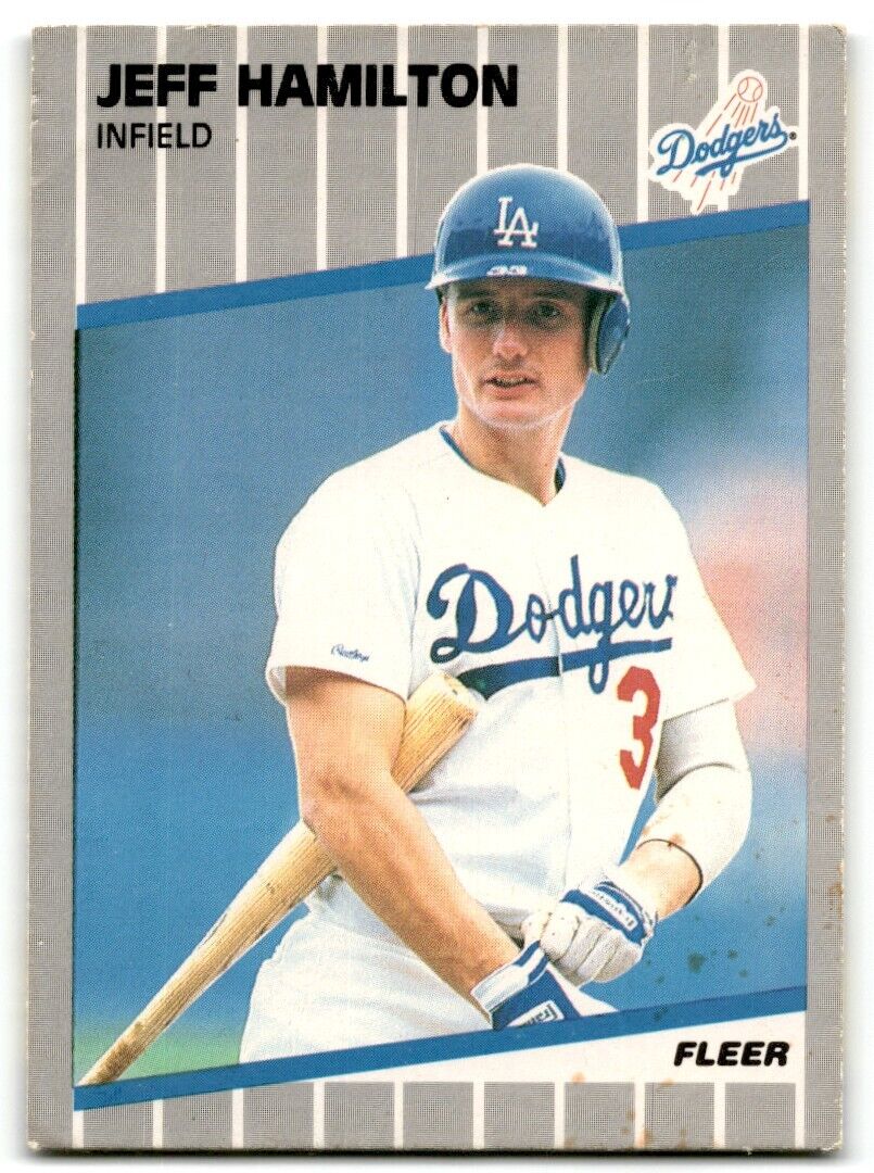 1989 Fleer Jeff Hamilton Los Angeles Dodgers #60