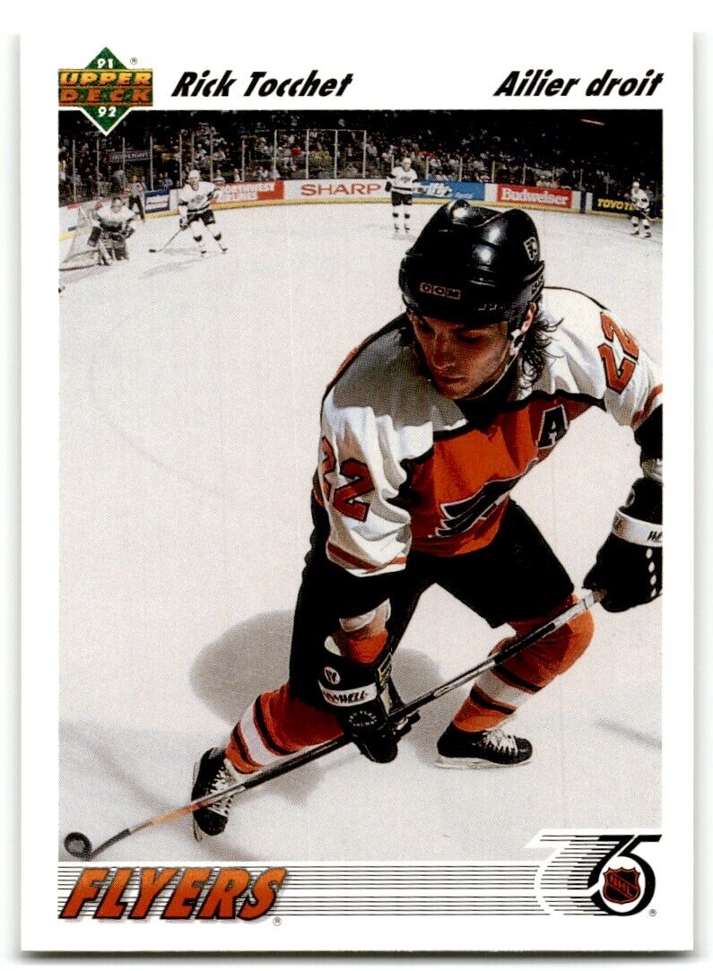 1991-92 Upper Deck French Rick Tocchet Philadelphia Flyers #122