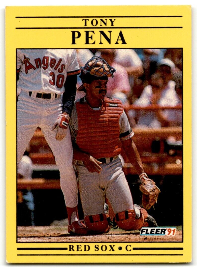 1991 Fleer Tony Pena Boston Red Sox #106