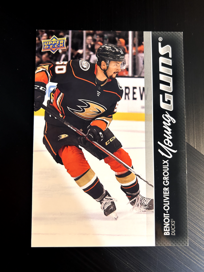 2021-22 Upper Deck Young Guns #478 Benoit-Olivier Groulx Anaheim Ducks JUMBO