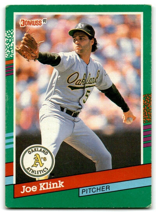 1991 Donruss Joe Klink Oakland Athletics #591