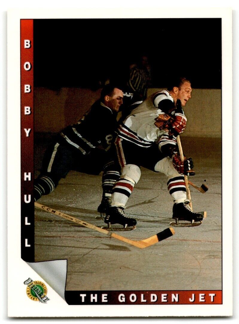 1991-92 Ultimate Original 6 Bobby Hull The Point Race Chicago Blackhawks #89