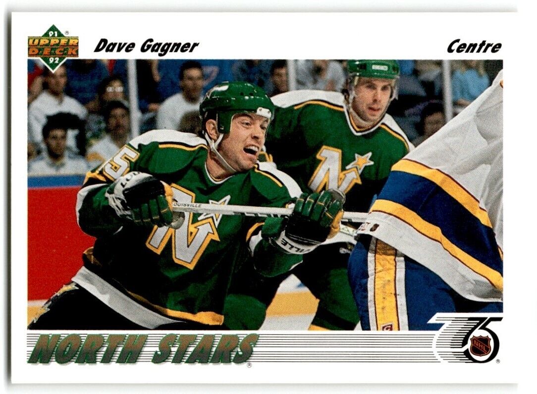 1991-92 Upper Deck French Dave Gagner Minnesota North Stars #180