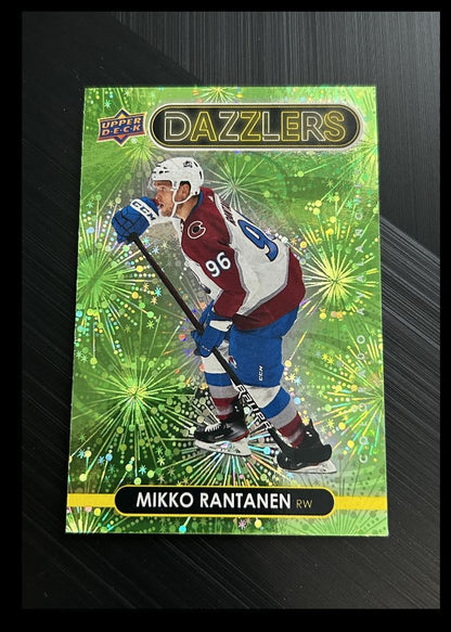 2021-22 Upper Deck Dazzlers Green Mikko Rantanen Colorado Avalanche #DZ-61