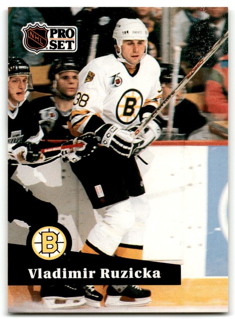 1991-92 Pro Set French Vladimir Ruzicka Boston Bruins #353