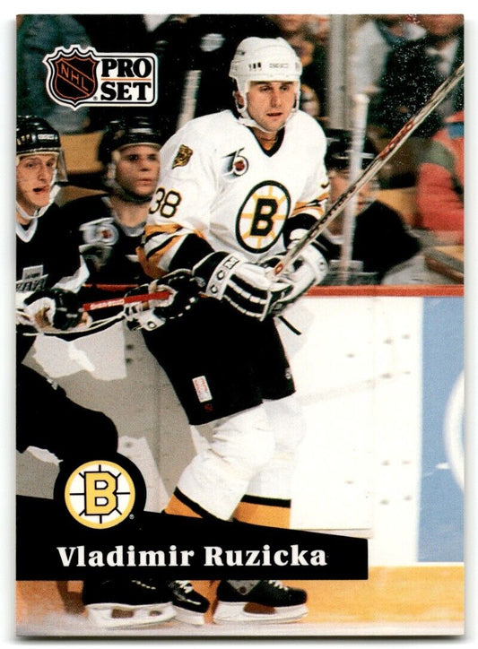 1991-92 Pro Set French Vladimir Ruzicka Boston Bruins #353