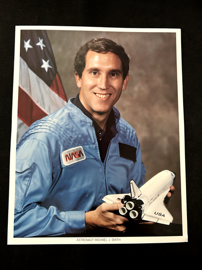 NASA Space Shuttle STS-51-L astronaut Michael J. Smith Official Litho