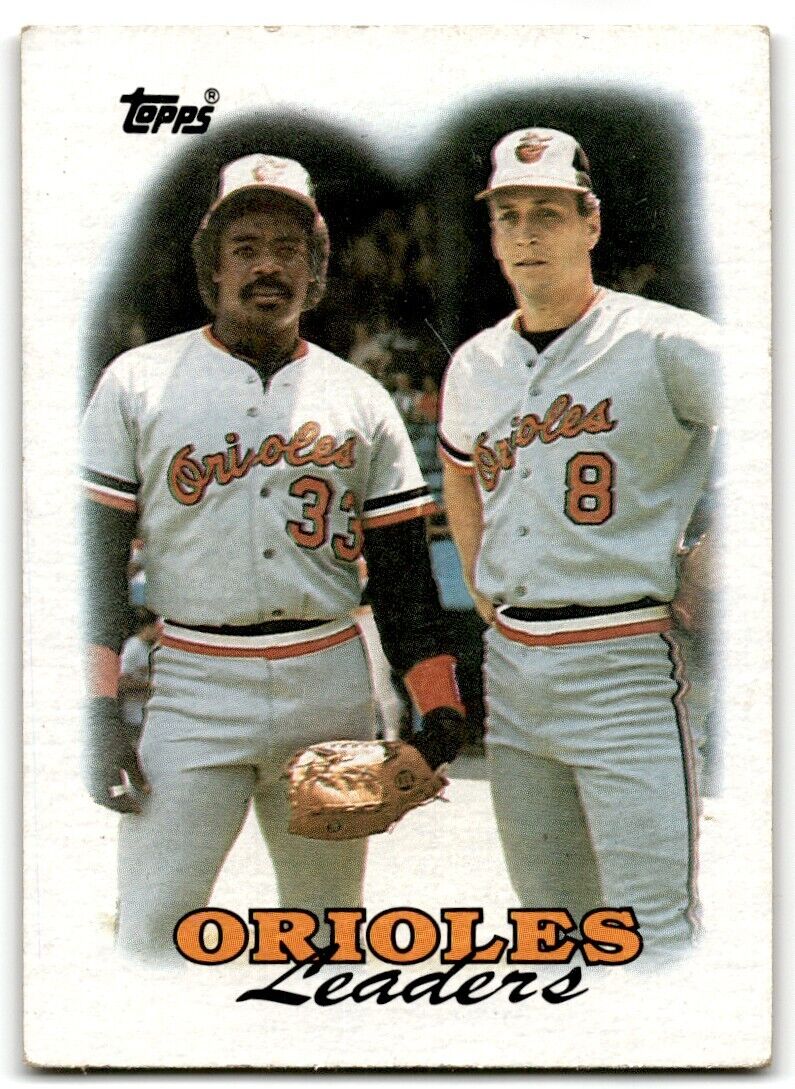 1988 Topps Orioles Leaders - Eddie Murray/Cal Ripken Jr. Baltimore Orioles #51