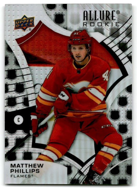 2021-22 Upper Deck Allure Matthew Phillips Rookie Calgary Flames #118