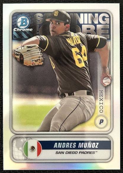 2020 Bowman Spanning the Globe Andres Muñoz San Diego Padres #STG-AM