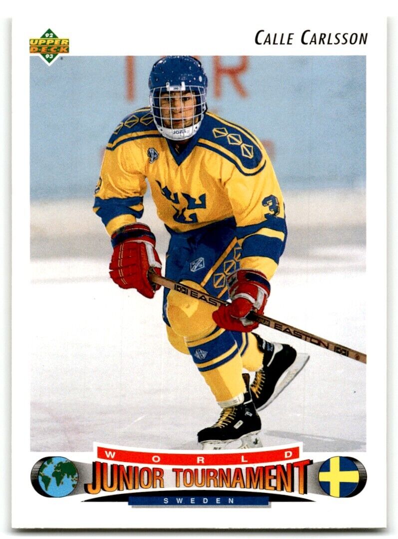 1992-93 Upper Deck Calle Carlsson Rookie Sweden #228B