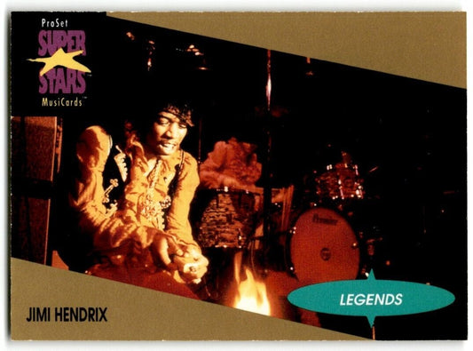 Jimi Hendrix ProSet Super Star MusiCards (Card #11)