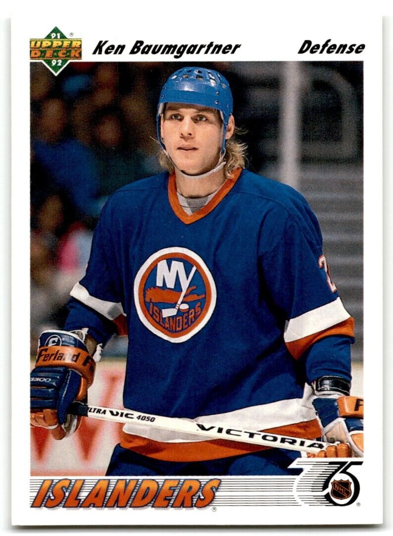 1991-92 Upper Deck Ken Baumgartner New York Islanders #402