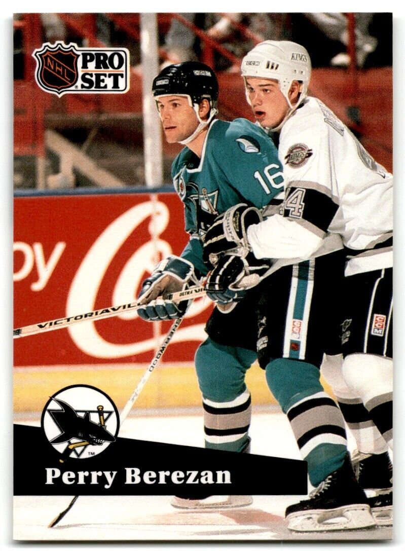 1991-92 Pro Set Perry Berezan San Jose Sharks #487