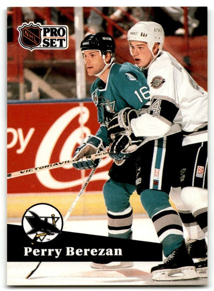 1991-92 Pro Set Perry Berezan San Jose Sharks #487