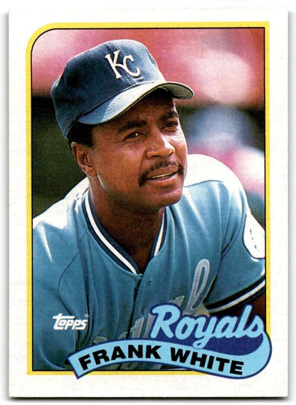 1989 Topps Frank White Kansas City Royals #25