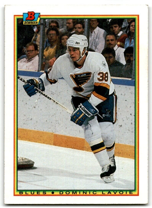 1990-91 Bowman Dominic Lavoie Rookie St. Louis Blues #26