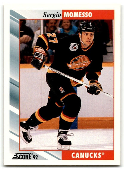 1992-93 Score Sergio Momesso Vancouver Canucks #79