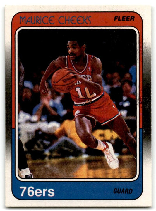 1988-89 Fleer Maurice Cheeks Philadelphia 76ers #86