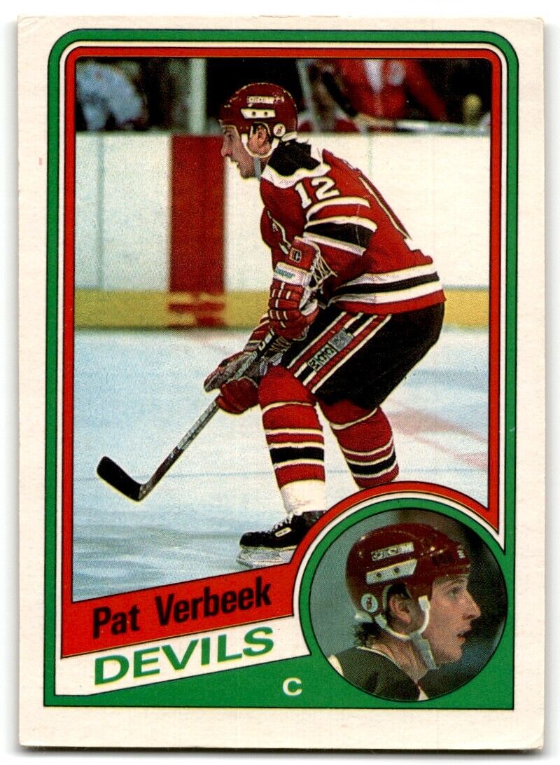 1984-85 O-Pee-Chee Pat Verbeek Rookie New Jersey Devils #121