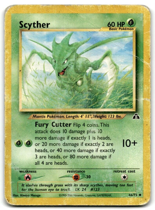 2001 Neo -  Discovery Scyther Basic/Uncommon #46