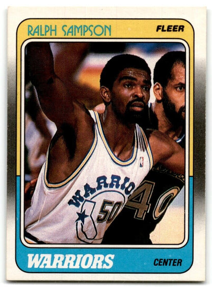 1988-89 Fleer Ralph Sampson Golden State Warriors #49