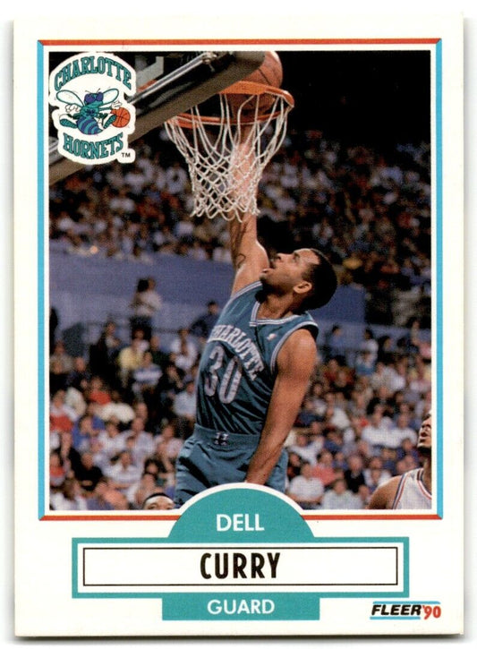 1990-91 Fleer Dell Curry Charlotte Hornets #18