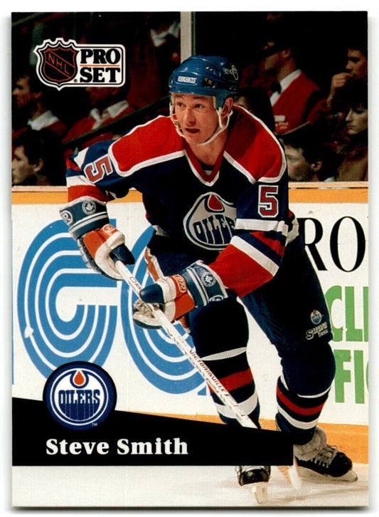 1991-92 Pro Set Steve Smith Edmonton Oilers #73