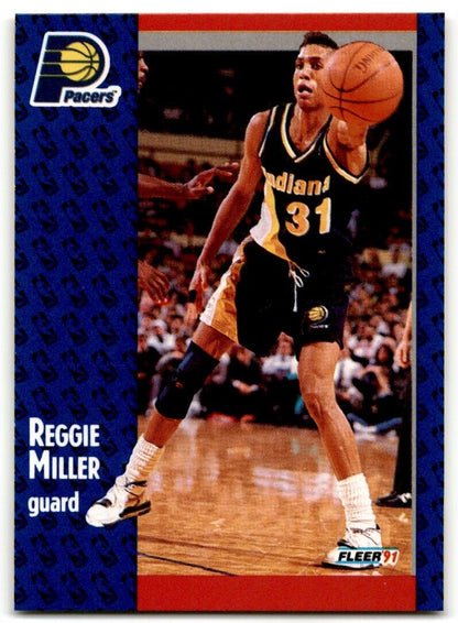 1991-92 Fleer Reggie Miller Indiana Pacers #83