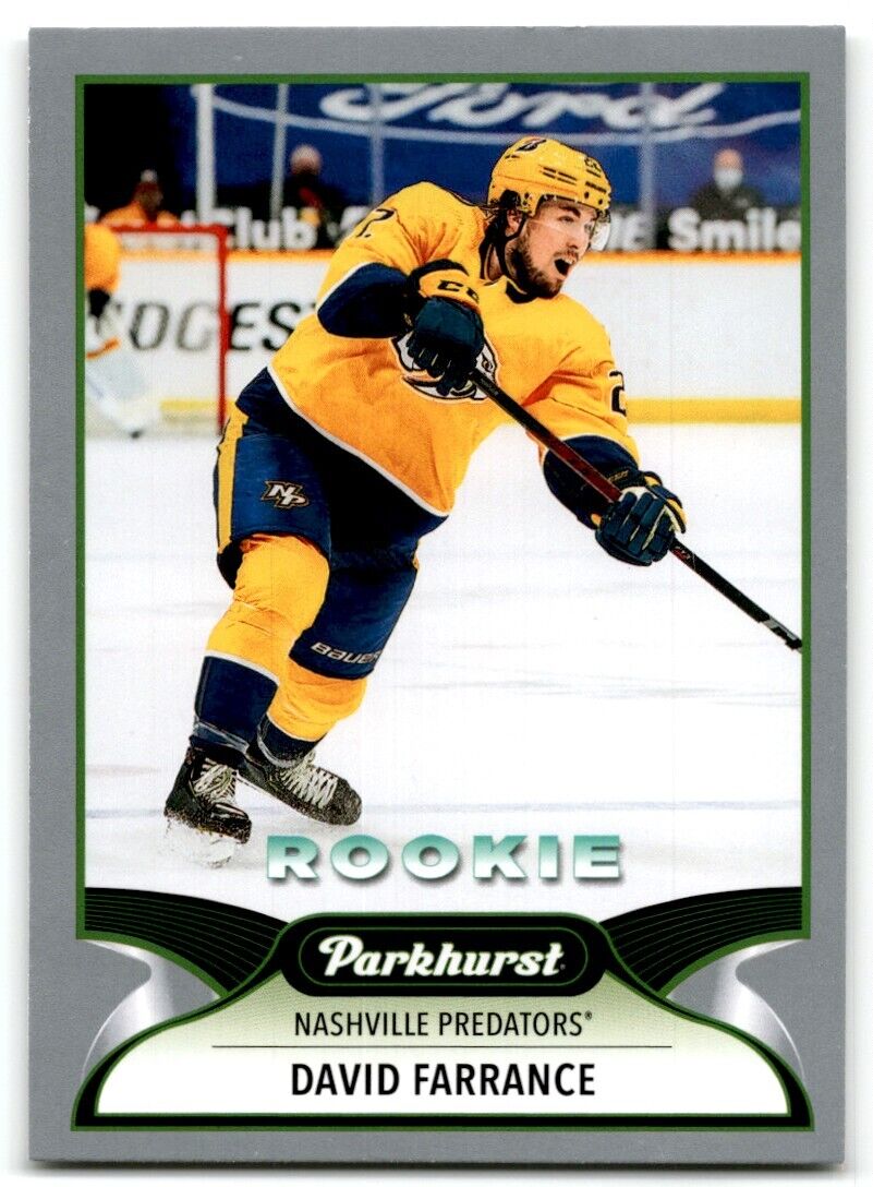 2021-22 Parkhurst David Farrance Nashville Predators #314