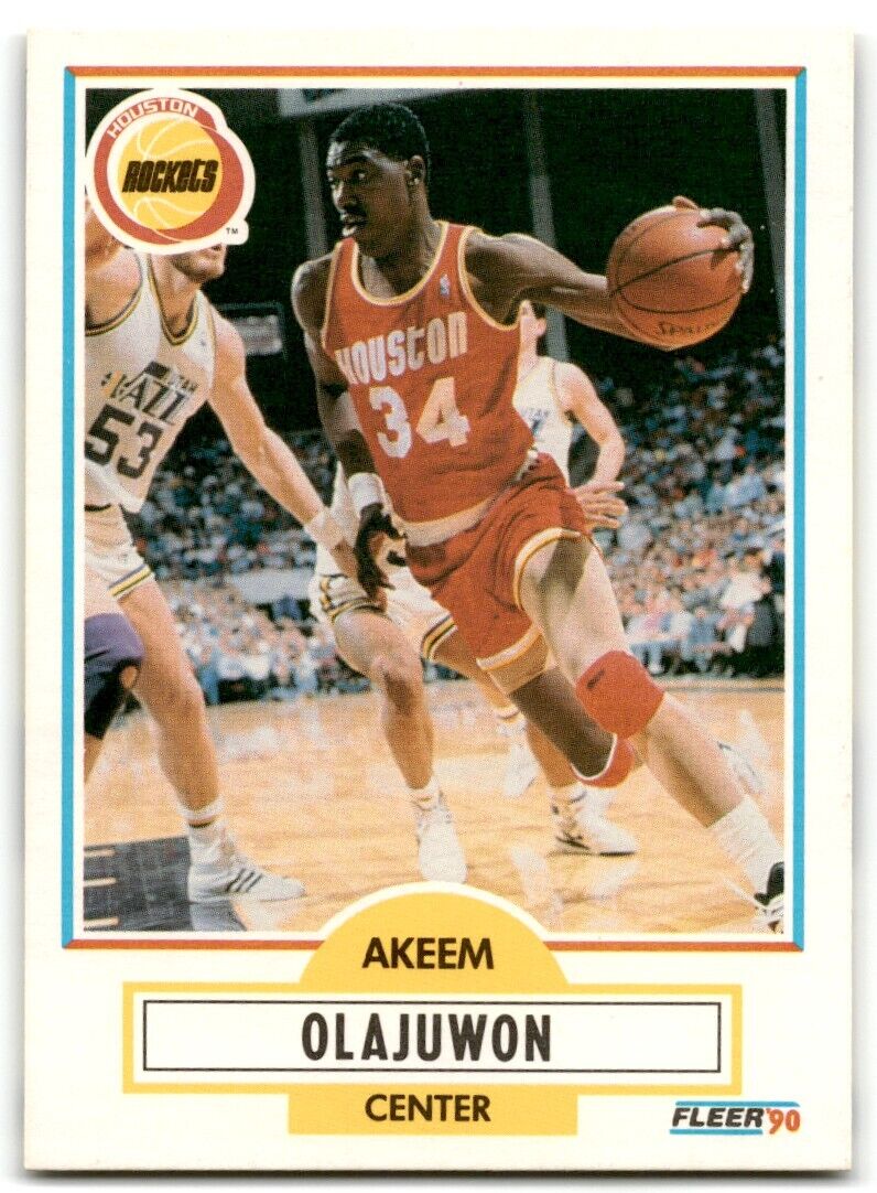 1990-91 Fleer Akeem Olajuwon Houston Rockets #73