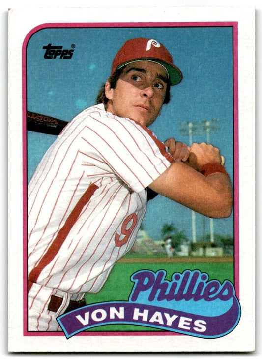 1989 Topps Von Hayes Philadelphia Phillies #385