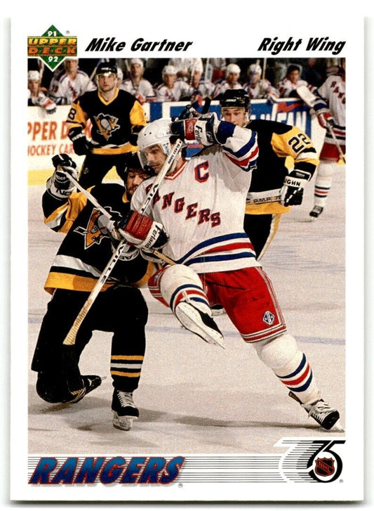 1991-92 Upper Deck Mike Gartner New York Rangers #247