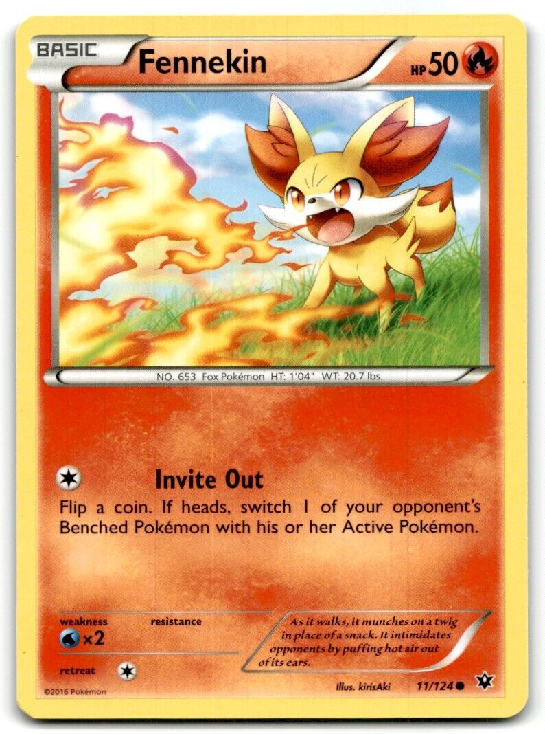 2016 XY - Fates Collide Fennekin Basic/Common #11