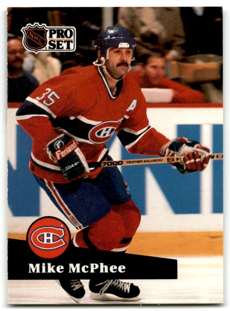 1991-92 Pro Set Mike McPhee Montreal Canadiens #129